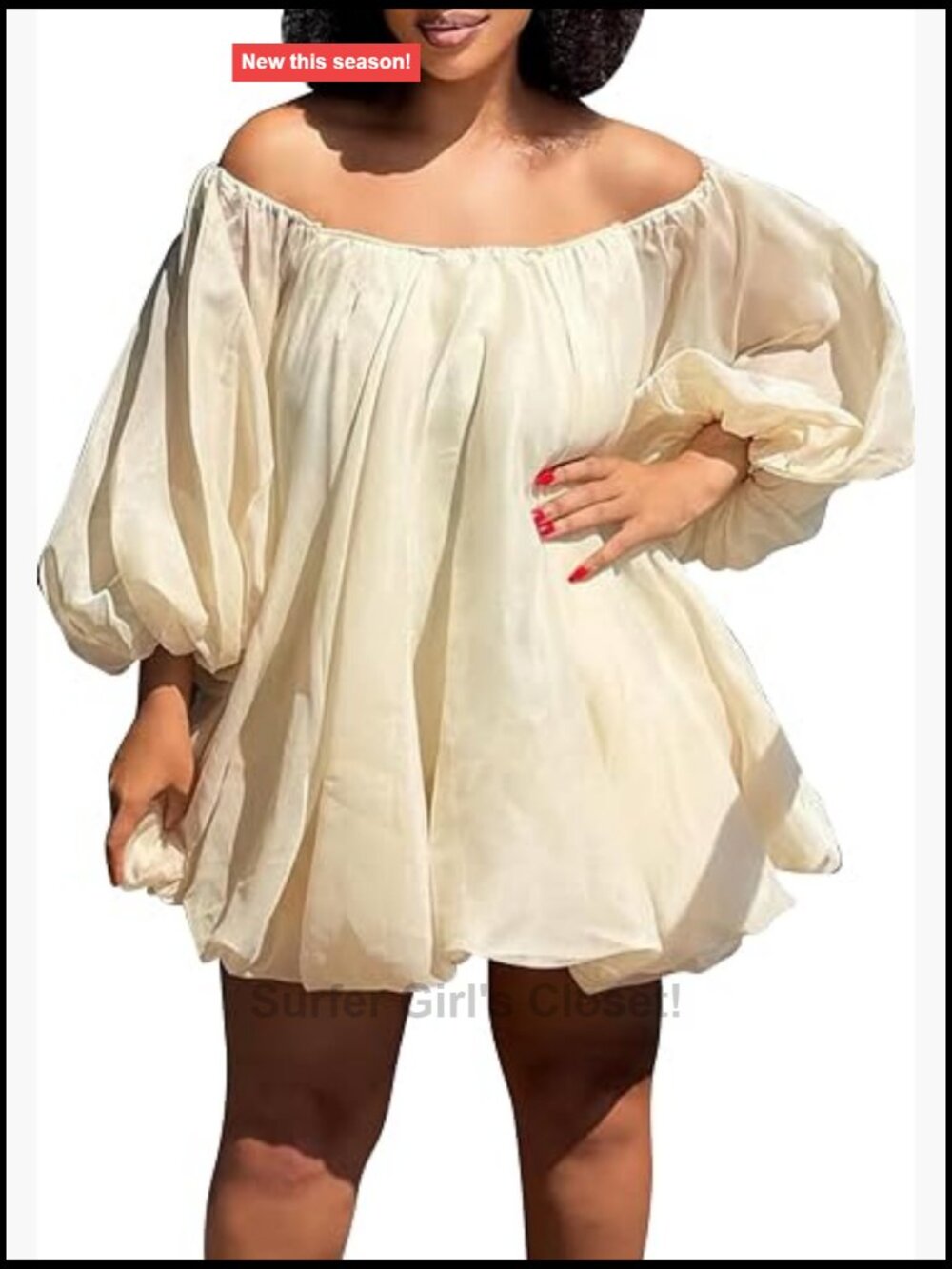 Off Shoulder Bubble Mini Dress Plus Size Summer Clubwear